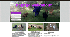 Desktop Screenshot of dogsgowalkabout.co.uk