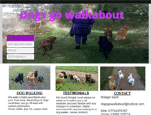 Tablet Screenshot of dogsgowalkabout.co.uk